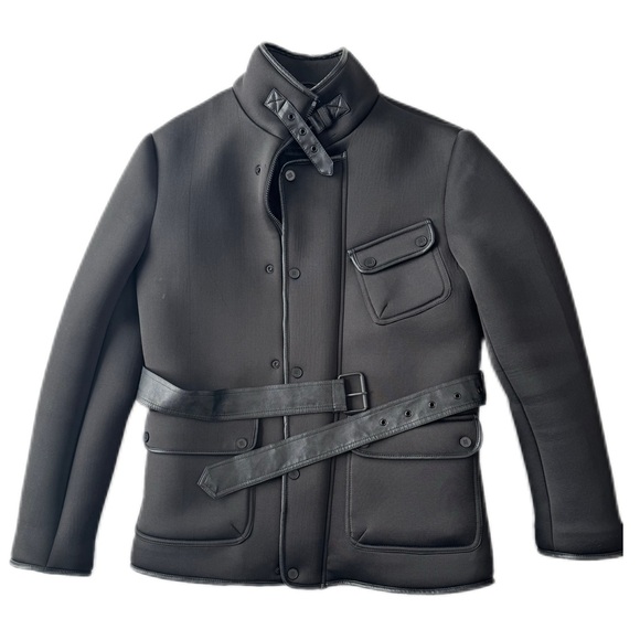 Zara Jackets Coats Zara Men Sleek Black Scuba Fabric Jacket With Zara Jackets Coats Zara Men Sleek Black Scuba Fabric Jacket With